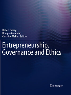 cover image of Entrepreneurship, Governance and Ethics